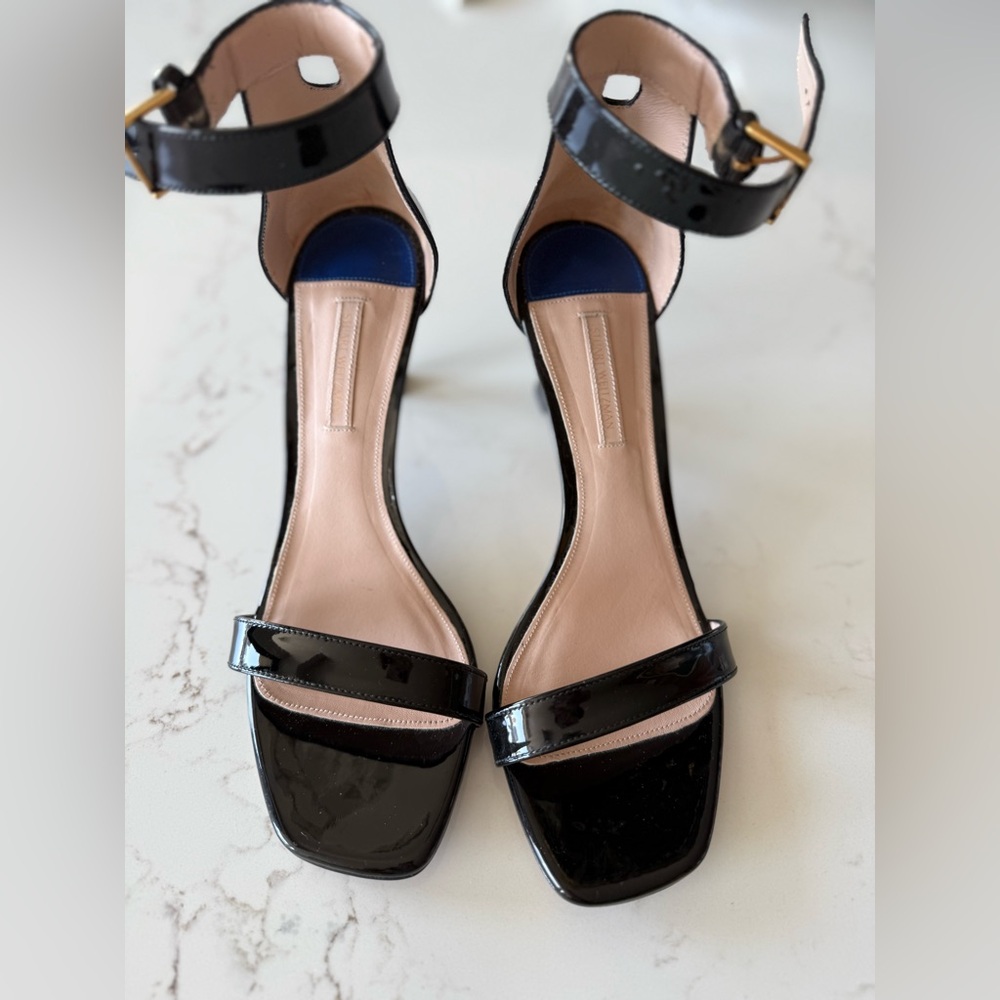 Stuart Weitzman Black Patent Leather Heels
